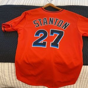 Marlins Stanton Jersey Large